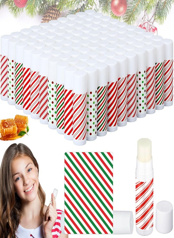 Dunzy 100 Pack Christmas Lip Balm Gifts Bulk Stripes Lip Balms Favors Employee Appreciation Thank You Gifts Team Inspirational Gift for Xmas Fall Thanksgiving Party Women Men Coworkers Staff Teachers - Image 1